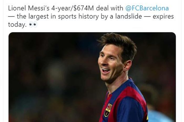 Nama Lionel Messi Tidak Bisa Dicari di Situs LaLiga, Apa Penyebabnya? - Bolasport.com
