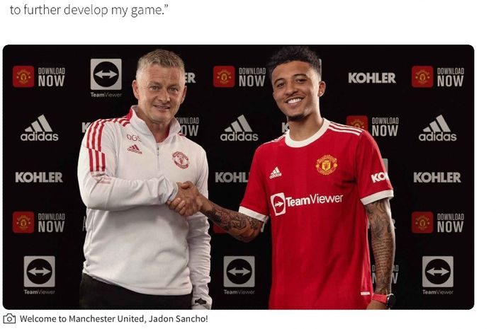 Resmi Jadi Pemain Manchester United, Jadon Sancho: Ini Tempat Saya Sesungguhnya - Bolasport.com