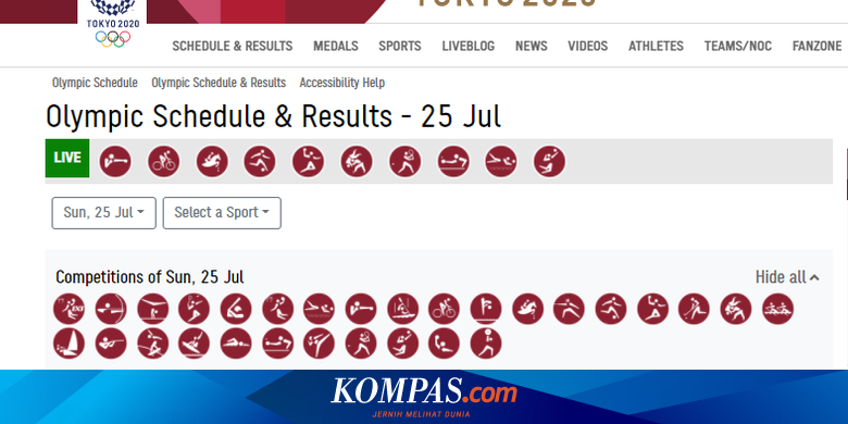 Jadwal Pertandingan Indonesia di Olimpiade Tokyo, 25 Juli 2021 - Kompas.com - KOMPAS.com
