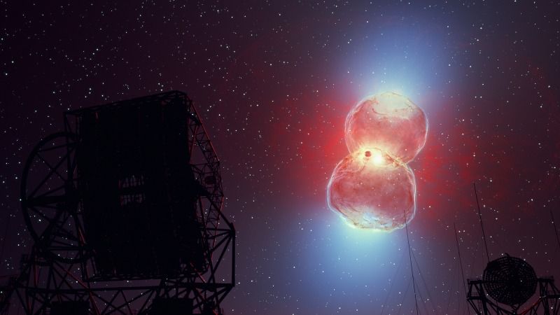 Massive eruption on dead star pushes particles to cosmic speed limit - Space.com