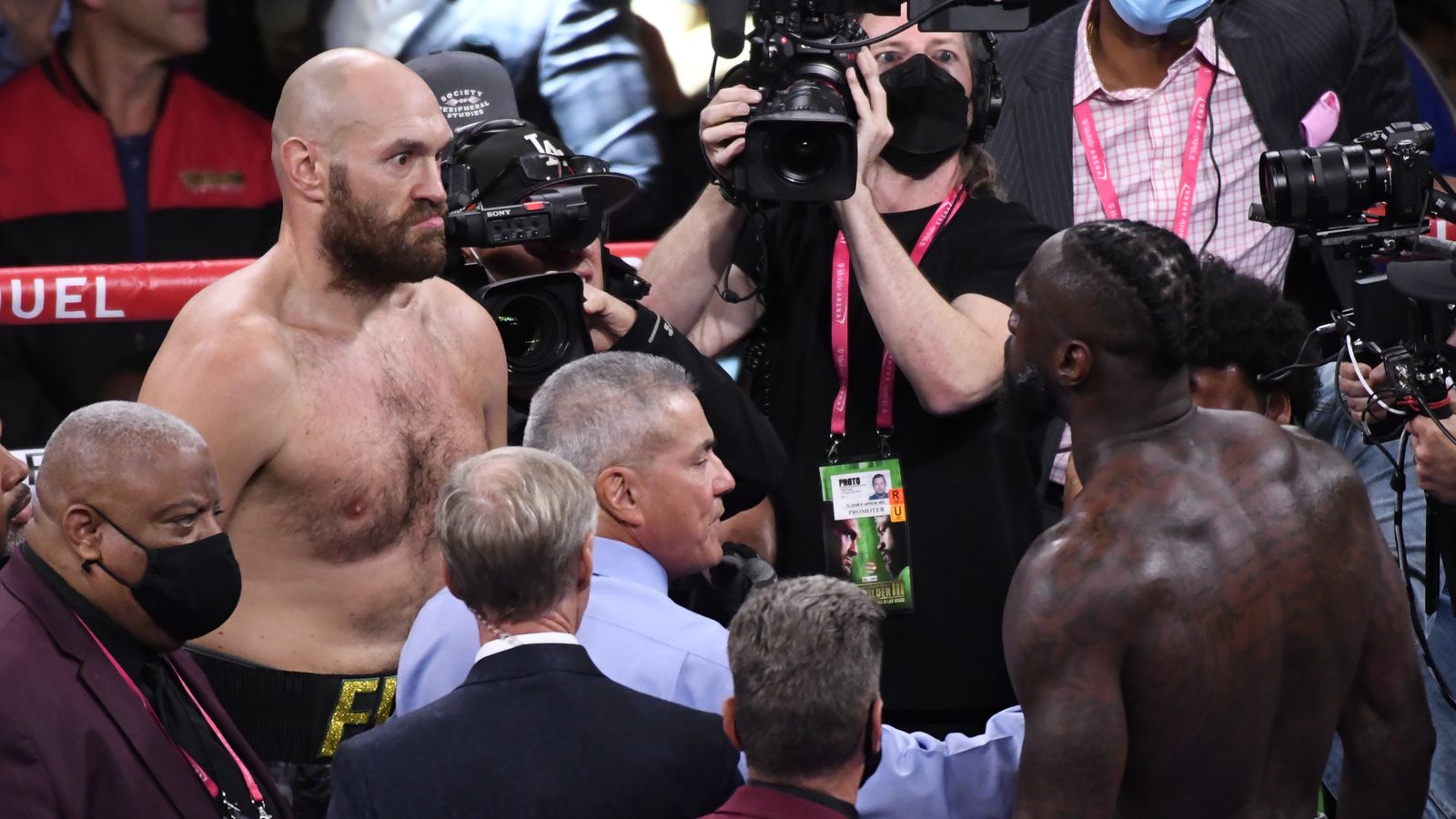 Raw video: Watch Tyson Fury post-fight confrontation with Deontay Wilder — ‘I don’t respect you’ - MMA Mania