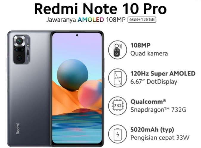 Harga HP Xiaomi Redmi Note 10 Pro Mulai Dipangkas, Berikut Spesifikasinya - Lifestyle Kontan
