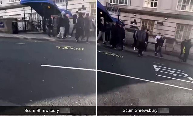 Liverpool: Shrewsbury 'disgusted' after footage shows fans chanting 'f*** the 96' about Hillsborough - Daily Mail