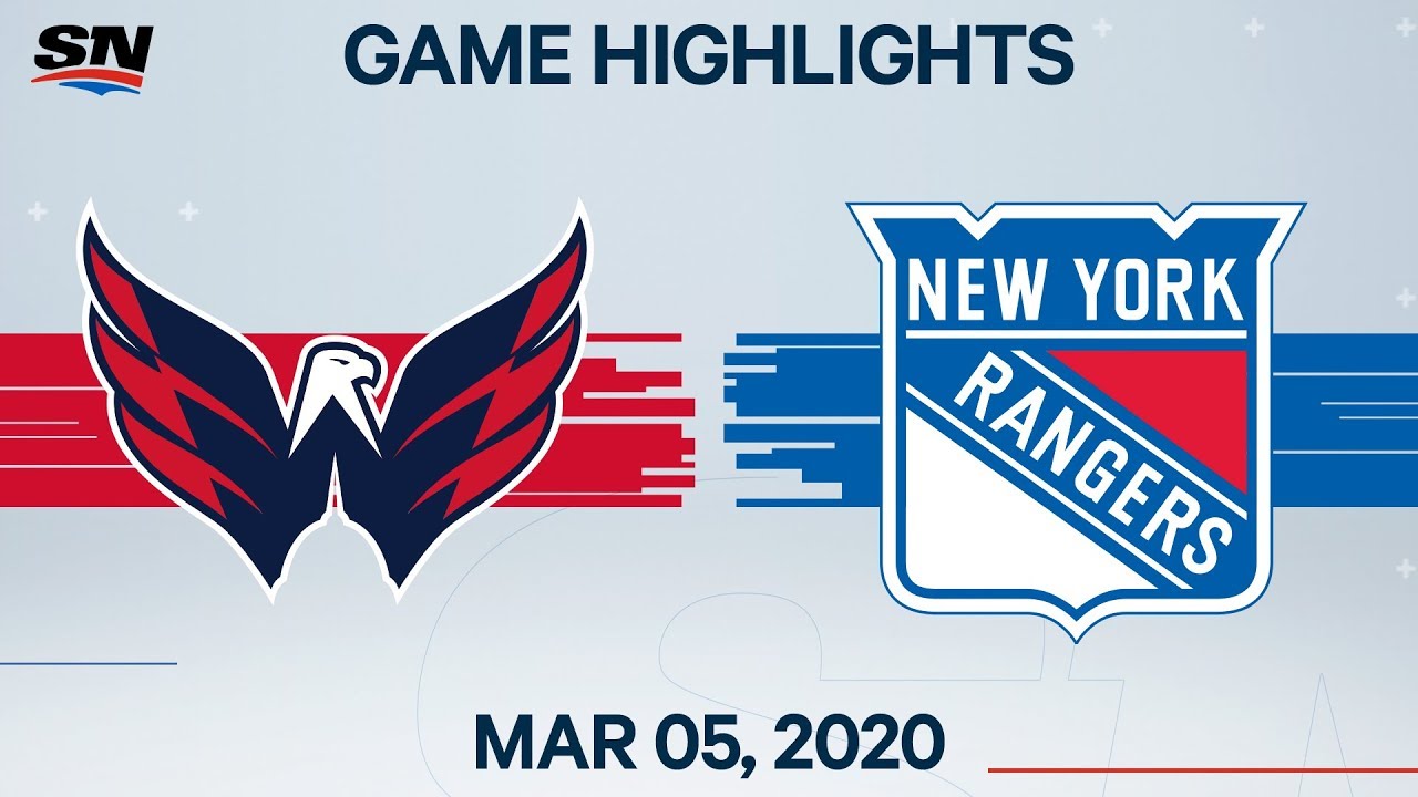 NHL Highlights | Capitals vs. Rangers - Mar. 05, 2020 - SPORTSNET
