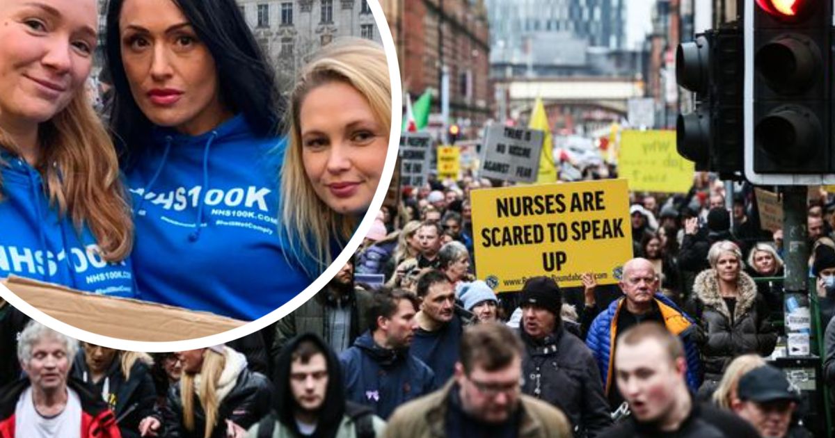 'I'm ready to lose my job': We spoke to the NHS workers marching against mandatory vaccines in Manchester - Manchester Evening News