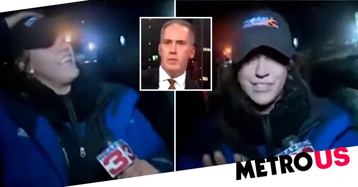 TV reporter hit by car live on-air and returns to continue broadcast - Metro.co.uk