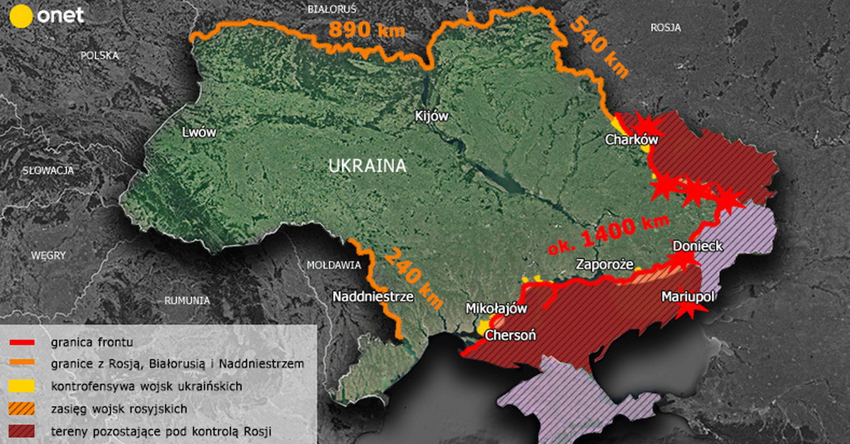 Ukraiński generał: Powstrzymaliśmy inwazję. Wróg poniósł klęskę pod Iziumem - Onet