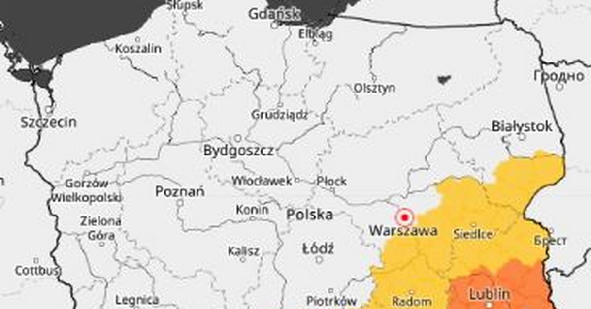 Burze nad Polską. Ostrzeżenie dla podkarpackiego i lubelskiego - Rzeszów - Onet