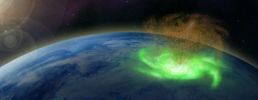 Naukowcy widzieli to po raz pierwszy. Kosmiczny huragan nad biegunem północnym - Wirtualna Polska