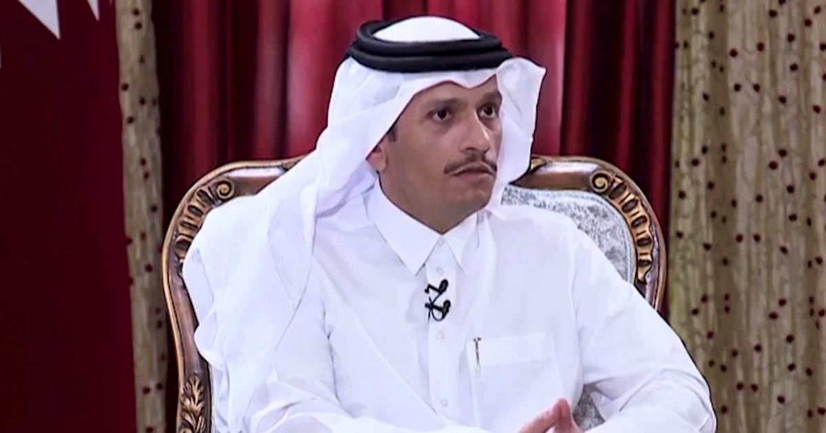 وزير الخارجية القطري يحث طالبان على قبول المساعدة الخارجية لتشغيل المطار - aljazeera.net