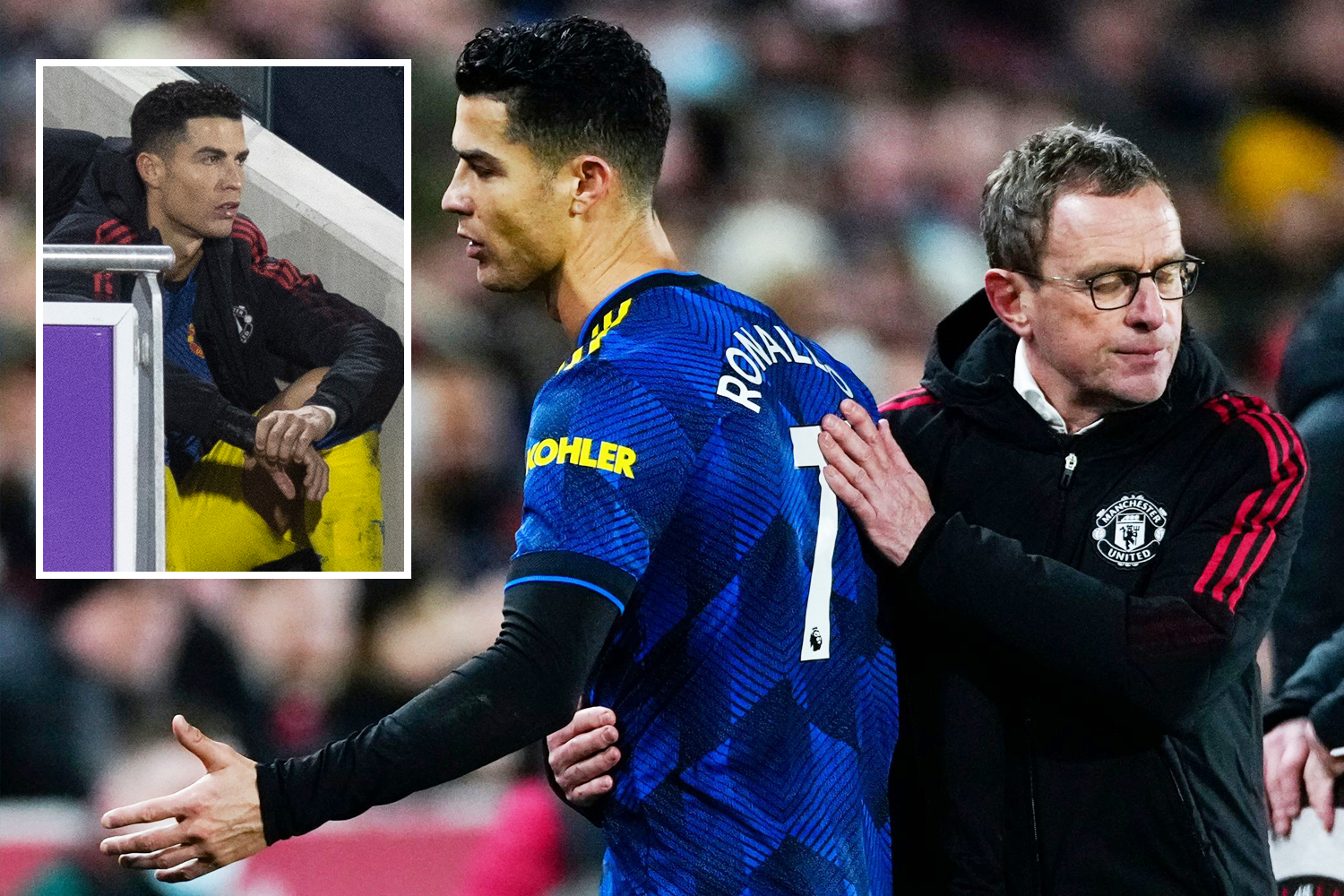 ‘Why me not one of the younger players?’ – Rangnick lets slip what Ronaldo said in epic strop just before R... - The Sun